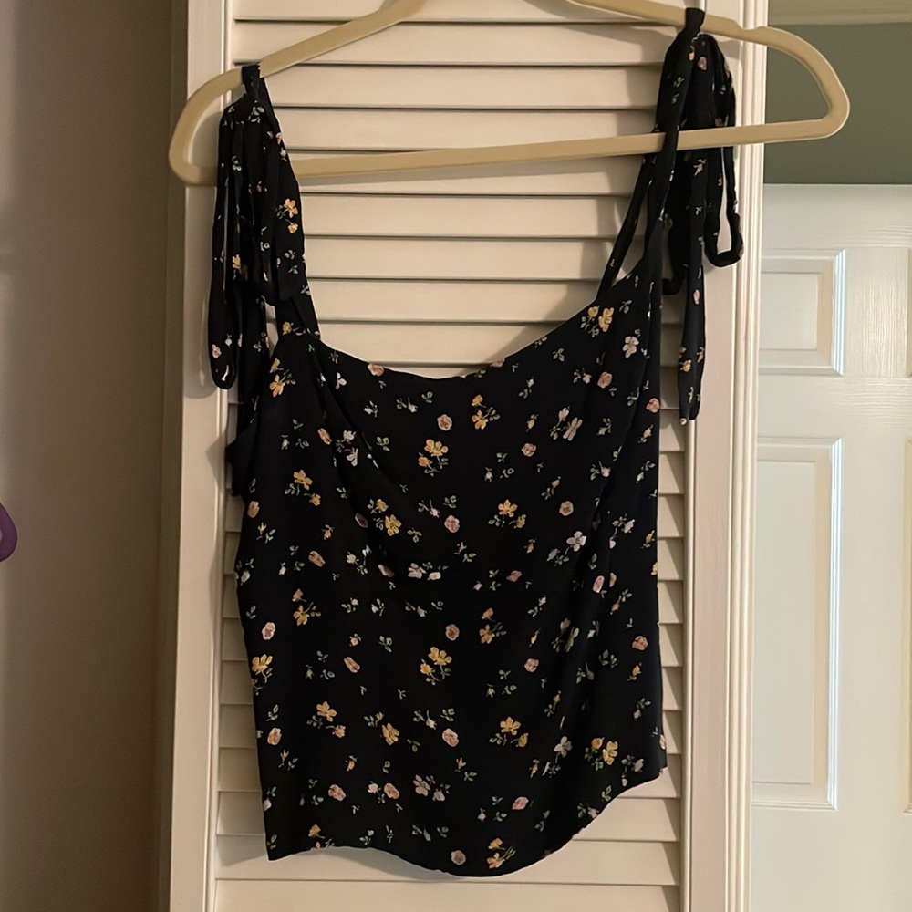 Reformation tie sleeve tank